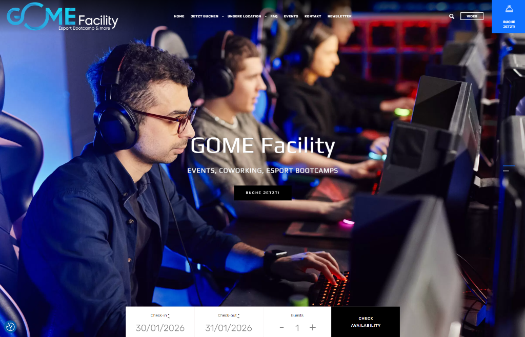 GOME Facility Website Screenshot