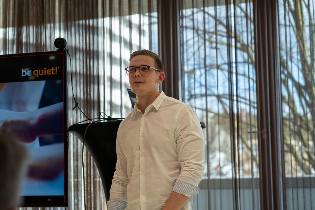 Marvin bei be quiet! Presentation